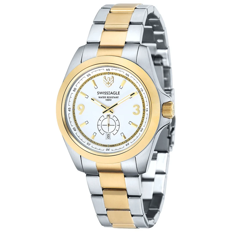 Swiss eagle hotsell water resistant 100m