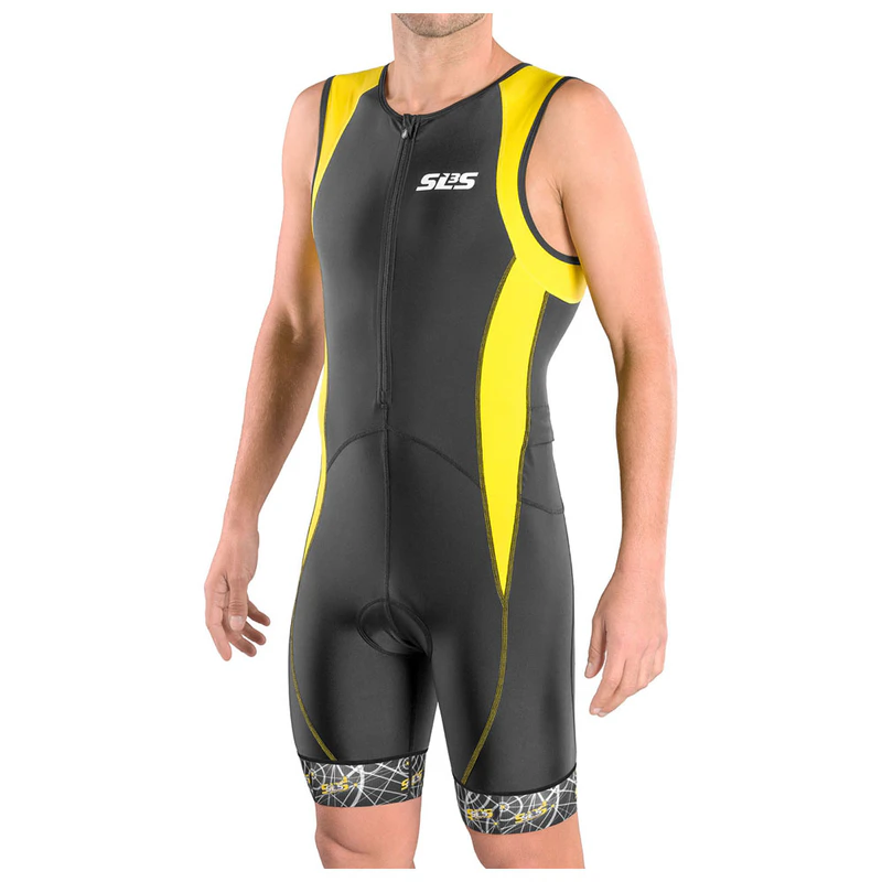SLS3 Mens FX Tri Race Suit (Black/Yellow Constellation) Sportpursuit
