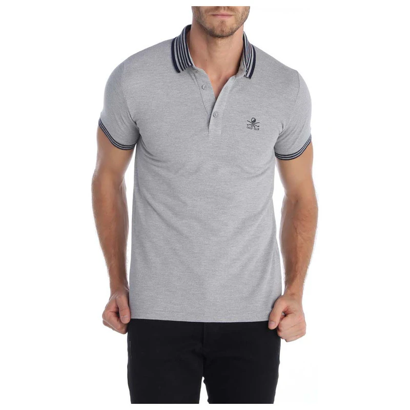 Sir Raymond Tailor Mens Back Nine Polo Grey Melange