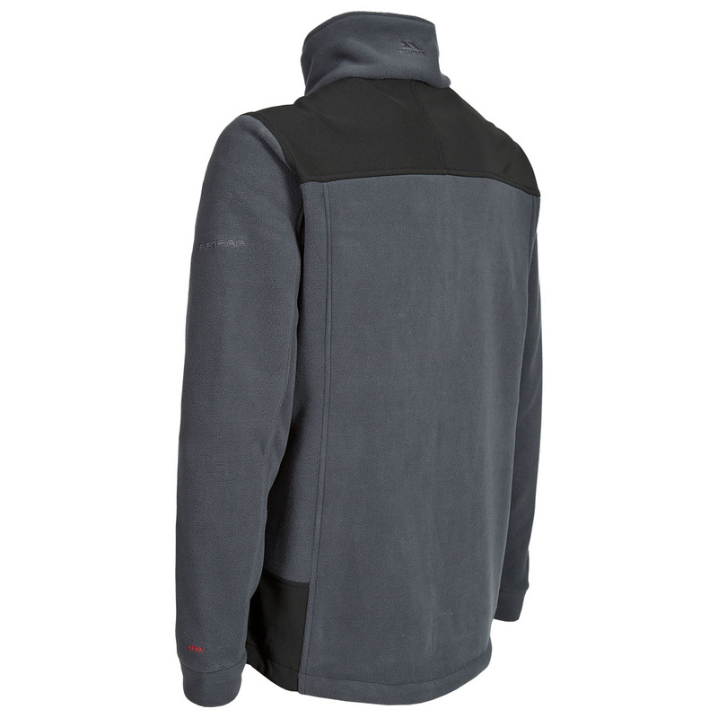 Trespass Smoulder Mens Full Zip Fleece Jacket in Blue /& Grey
