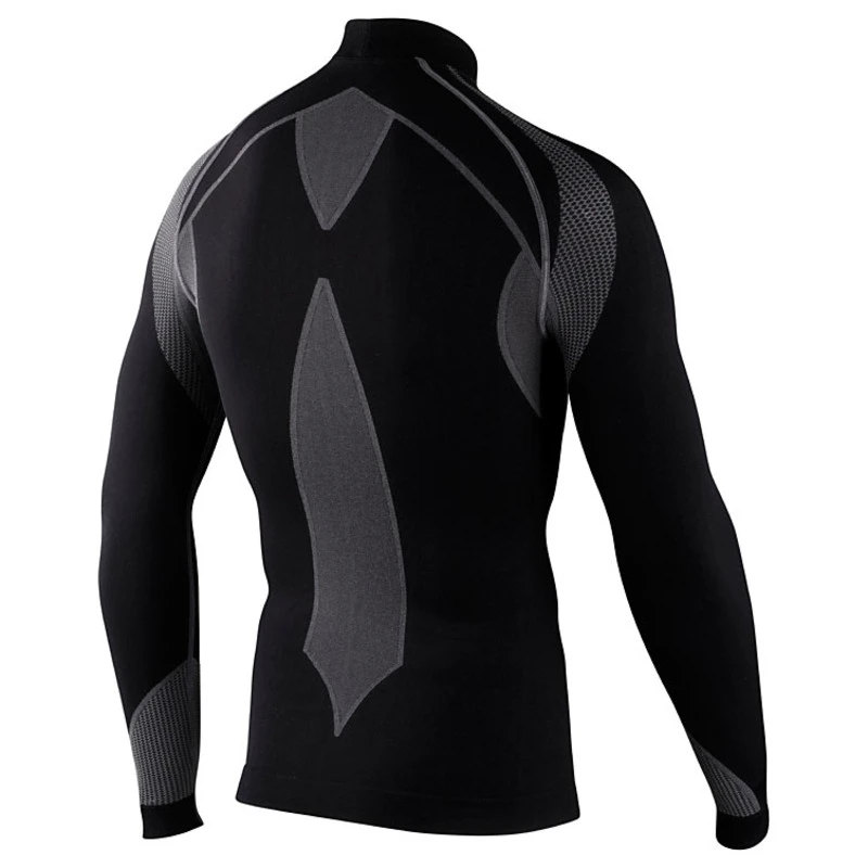 Mens W03 Thermo Long Sleeve Top (Black/Grey)