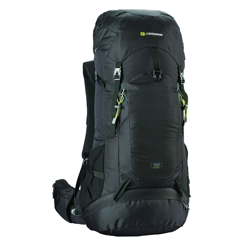 Caribee Tiger 75L Hiking Rucksack Black Sportpursuit