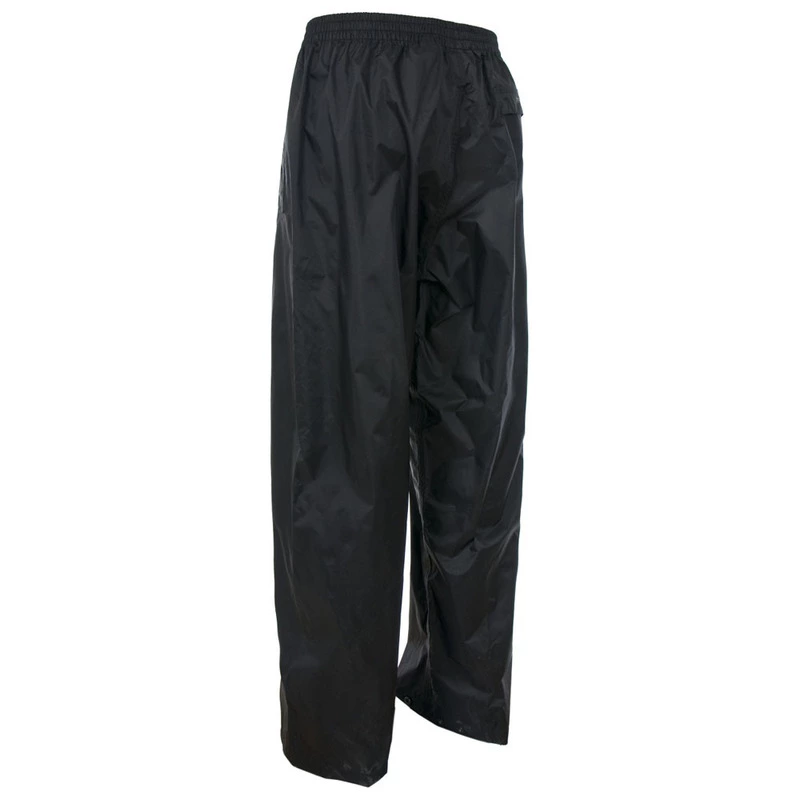 Trespass Qikpac Packaway Waterproof Trousers (Black) | Sportpursuit.co
