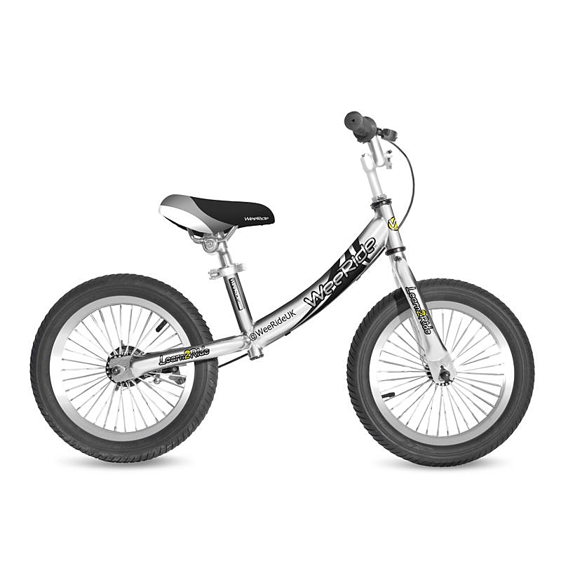 WeeRide Deluxe Balance Bike Silver Sportpursuit