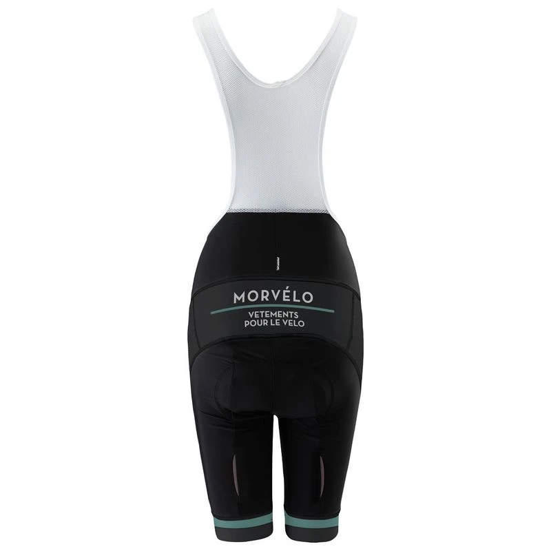 Morvelo Womens Chasseur De Cols 14 Race Bib Shorts Black Teal Spor