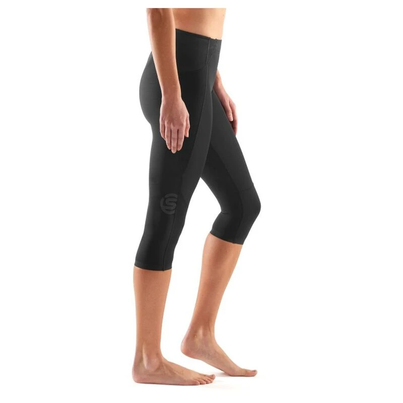 Skins Womens A400 3 4 Skyscraper Tights Black Sportpursuit