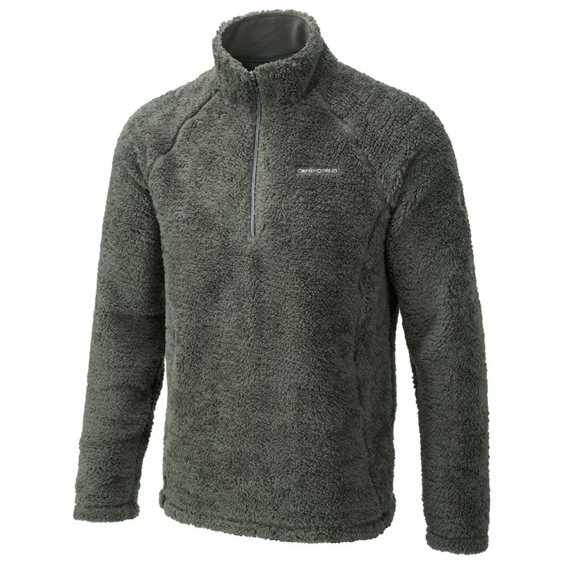 mens fluffy half zip fleece